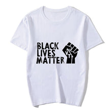 Load image into Gallery viewer, White Black Lives Matter T Shirt
