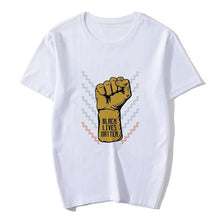 Load image into Gallery viewer, White Black Lives Matter T Shirt
